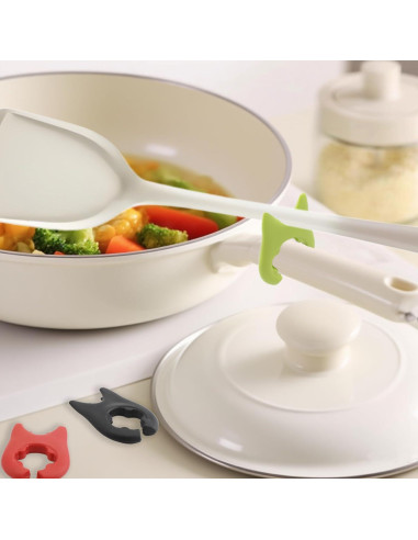 Soporte para Cucharas de Silicona IEMIEBSHA 6 Piezas Colores