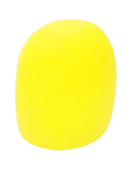 10 Fundas de Micrófono Amarillas de Espuma Dahszhi 73x60mm