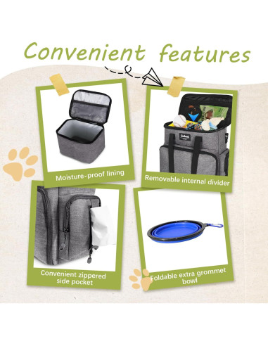 Bolsa de Viaje para Perros Goloni - Aprobada por Aerolíneas, 36.8x34.5x16.5cm