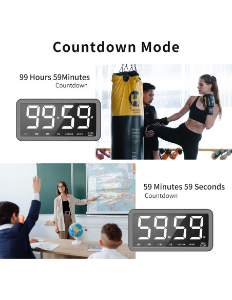 Temporizador Digital VOCOO 7.8" LED Magnético 4 Alarmas