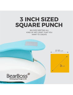 Troquel Cuadrado 7.6 cm BearBoss para Scrapbooking y Manualidades 2