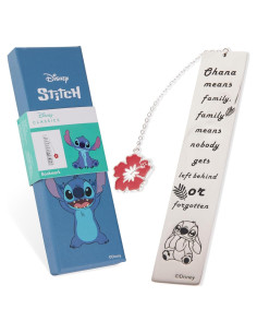 Marcador de Libros Disney Stitch Acero Inoxidable Plateado