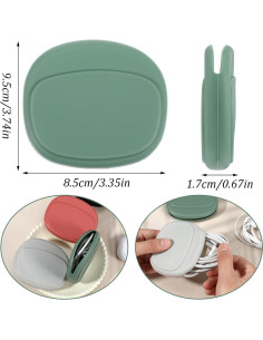 Bolsa Organizadora de Auriculares Silicona Wanmu 4 Pcs 2