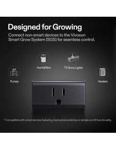 Controlador GrowHub A10 VIVOSUN Enchufe Inteligente 15A 1800W 2