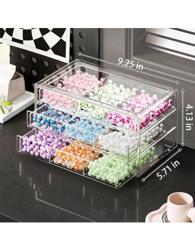 Organizador de Cajones LIPCHEEGO 18 Cajones Plástico Blanco