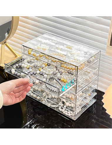 Organizador de Cajones LIPCHEEGO 18 Cajones Plástico Blanco