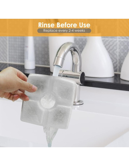 Juego de Filtros Comsmart para Fuente de Mascotas 84oz, 8 Piezas