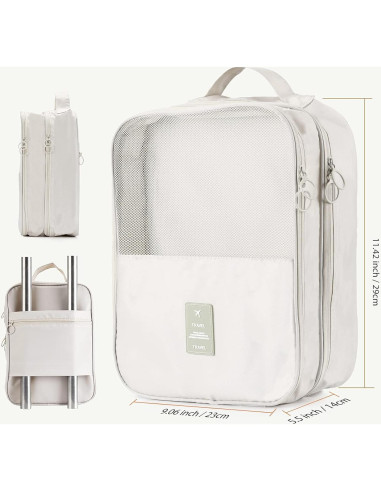 Bolsa de Zapatos de Viaje Hezelf para 3 Pares, Impermeable