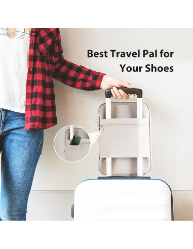 Bolsa de Zapatos de Viaje Hezelf para 3 Pares, Impermeable