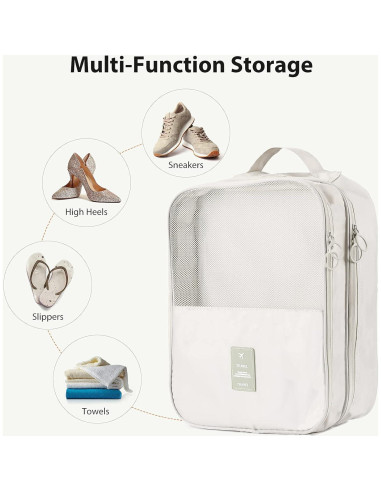 Bolsa de Zapatos de Viaje Hezelf para 3 Pares, Impermeable