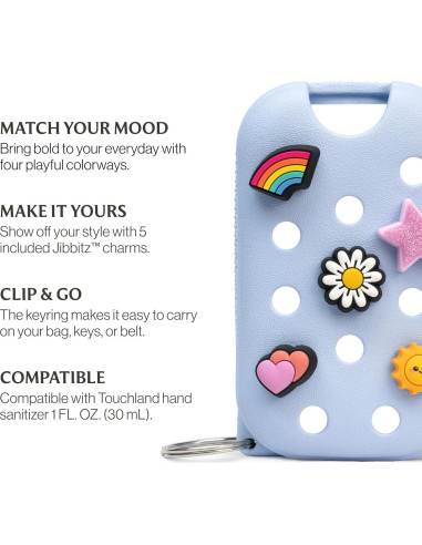 Estuche Touchland x Crocs Nube Azul con 5 Jibbitz 30 mL