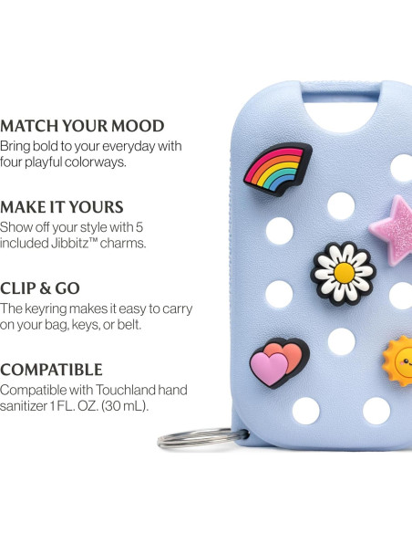 Estuche Touchland x Crocs Nube Azul con 5 Jibbitz 30 mL