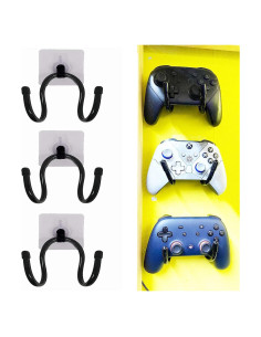 Soporte de Pared Autoadhesivo Pmsanzay para Controladores de Juego - 3 Piezas