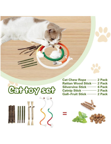 Juguetes para Gatos Petelligent - Paquete de 12 con Silvervine