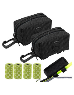 Soporte para bolsas de excremento de perro CAKOVANO + 80 bolsas