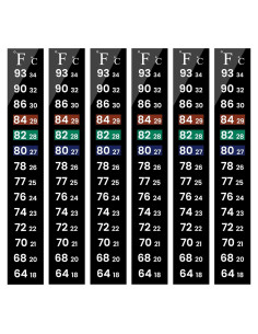 Tiras de Termómetro para Acuario AQUANEAT 6 PCS 13 cm