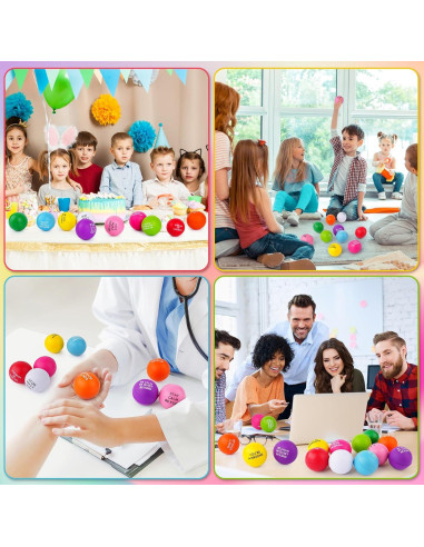 100 Pelotas Antiestrés Motivacionales SHQDD - Alivio Estrés 4 cm