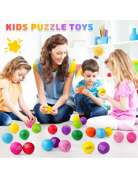 100 Pelotas Antiestrés Motivacionales SHQDD - Alivio Estrés 4 cm