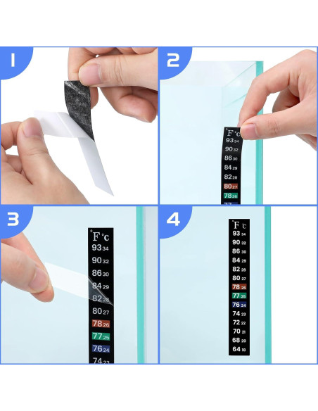 Tiras de Termómetro para Acuario AQUANEAT 6 PCS 13 cm