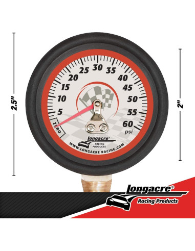 Medidor de Presión de Neumáticos Longacre 52004 0-60 PSI