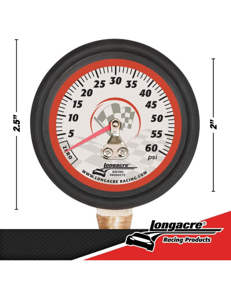 Medidor de Presión de Neumáticos Longacre 52004 0-60 PSI