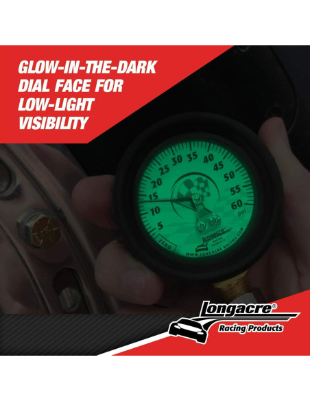 Medidor de Presión de Neumáticos Longacre 52004 0-60 PSI