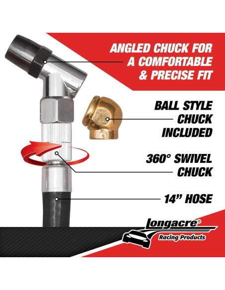 Medidor de Presión de Neumáticos Longacre 52004 0-60 PSI