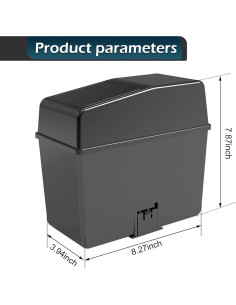 Basurero de Auto Opuweiy 2L con Clip Inferior Ajustable Negro 2