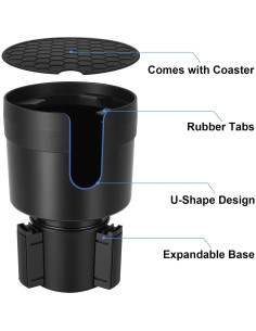 Expansor Soporte Tazas Coche Kincown Ajustable 7.6-9.9 cm 2