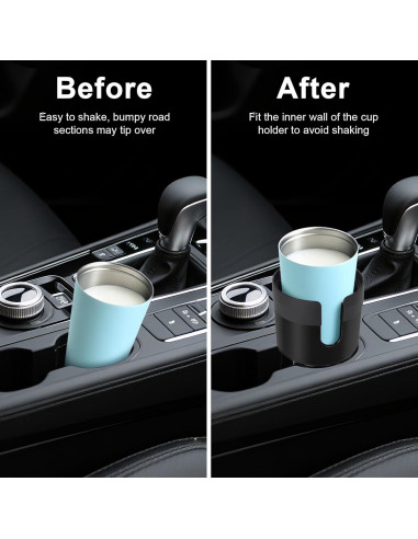 Expansor Soporte Tazas Coche Kincown Ajustable 7.6-9.9 cm
