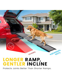 Rampa Plegable para Perros Pathosio Pets 160 cm Antideslizante 2