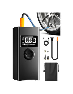 Compresor de Aire Portátil Cakur ZD-01A 160 PSI con Manómetro