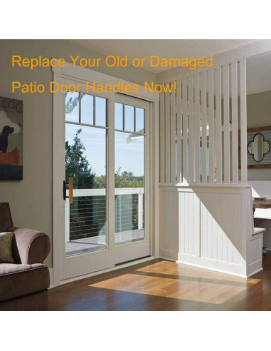 Juego de Manijas Reversibles HauSun para Puertas Corredizas Blanco