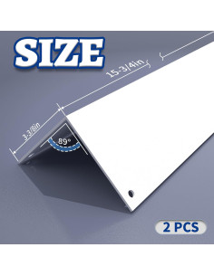 Protectores de Esquinas de Aluminio Wintcomfort 40.1 cm - Paquete de 2 2