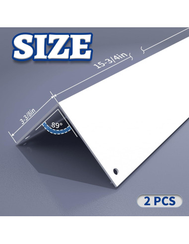 Protectores de Esquinas de Aluminio Wintcomfort 40.1 cm - Paquete de 2