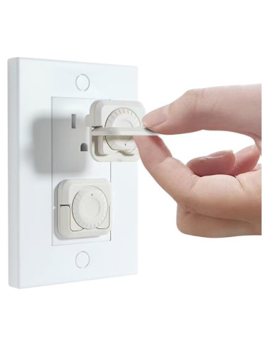 32 Cubiertas de Enchufe a Prueba de Bebés con Doble Cerradura