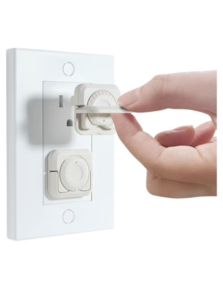 32 Cubiertas de Enchufe a Prueba de Bebés con Doble Cerradura