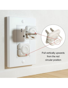 32 Cubiertas de Enchufe a Prueba de Bebés con Doble Cerradura 2
