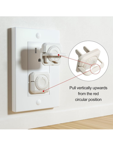 32 Cubiertas de Enchufe a Prueba de Bebés con Doble Cerradura