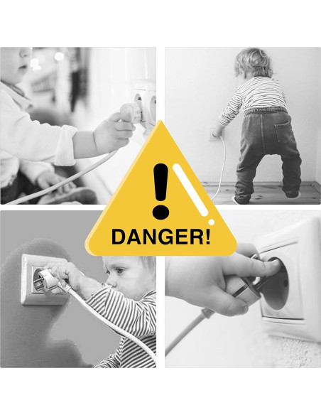 32 Cubiertas de Enchufe a Prueba de Bebés con Doble Cerradura