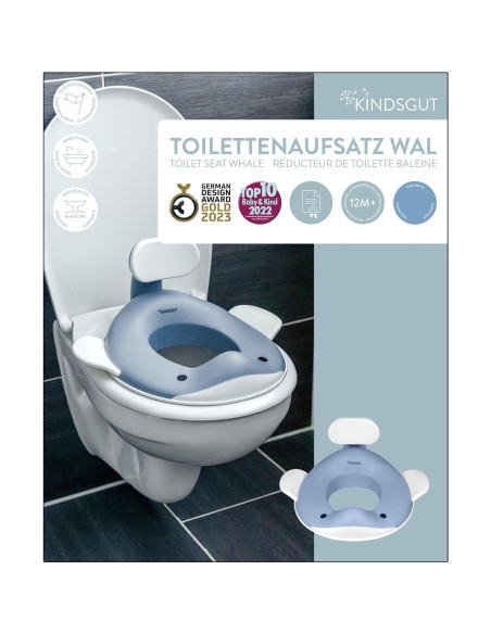 Asiento de Entrenamiento Kindsgut Ballena Antideslizante Azul