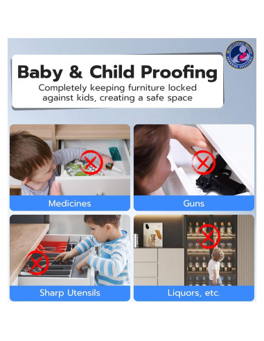 Cerradura Inteligente eLinkSmart F3BC Bluetooth RFID Blanca