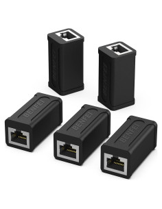 Acoplador RJ45 Hembras BENFEI Cat7 Cat6 Cat5e - Paquete de 5