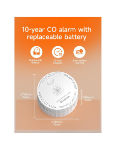 Detector de Monóxido de Carbono HEIMAN C1-W WiFi con Alarma 2