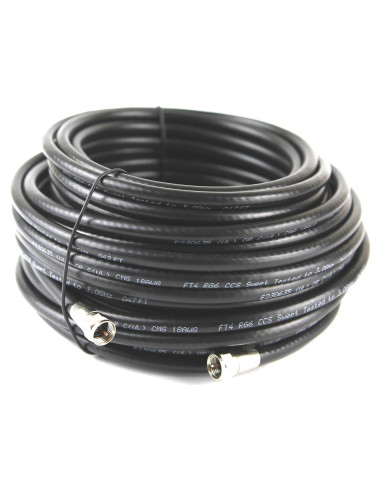 Cable coaxial RG-6 KUNOVA 7.62 m para internet y TV satelital