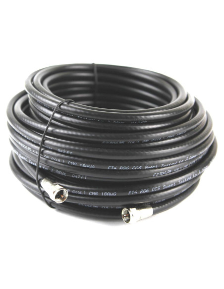 Cable coaxial RG-6 KUNOVA 7.62 m para internet y TV satelital