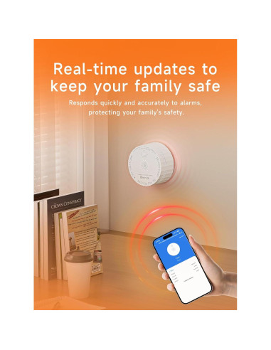 Detector de Monóxido de Carbono HEIMAN C1-W WiFi con Alarma