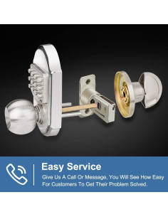 Cerradura de Puerta Mecánica Sin Llave Megaflint MKD-001 Acero Inoxidable 2