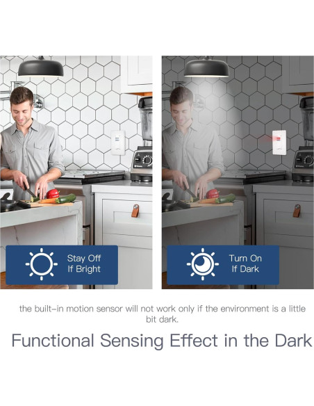 Interruptor de Movimiento Inteligente MOES 1 Gang Wi-Fi PIR