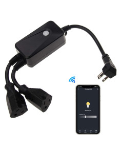 Dimmer Inteligente Ironsmith 400W Impermeable con 2 Receptáculos